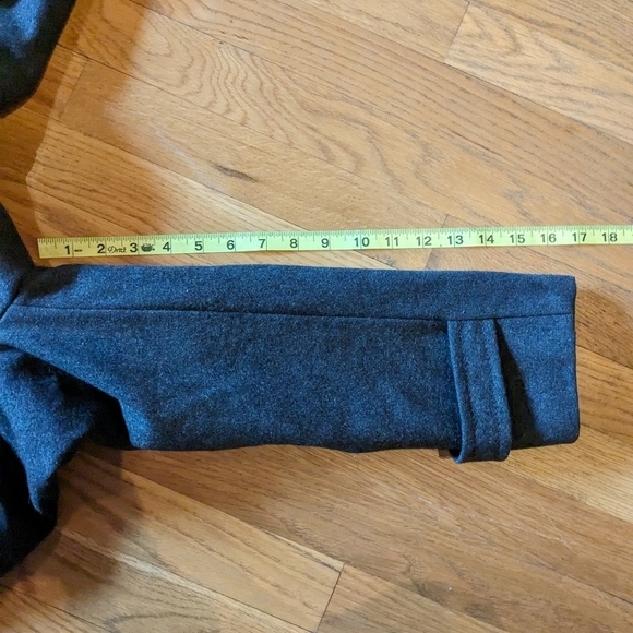 Kenneth Cole Reaction 8P Gray Wool Blend Long Button Down Lined Trench Coat‎ - Picture 8 of 10